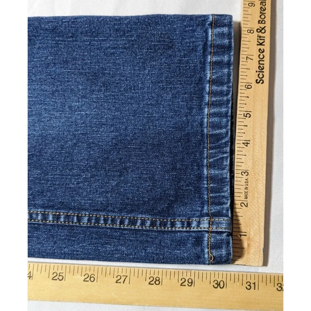 VTG TOMMY JEANS BACKWARDS Women Juniors 11‎ Stretch Denim Blue Jeans RARE